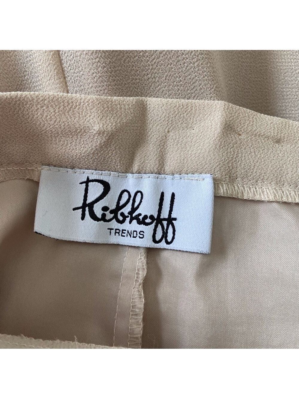 Joseph Ribkoff Nude Crepe Midi Skirt Size 8 Romantic Feminine Oldies Chic - Picture 3 of 12